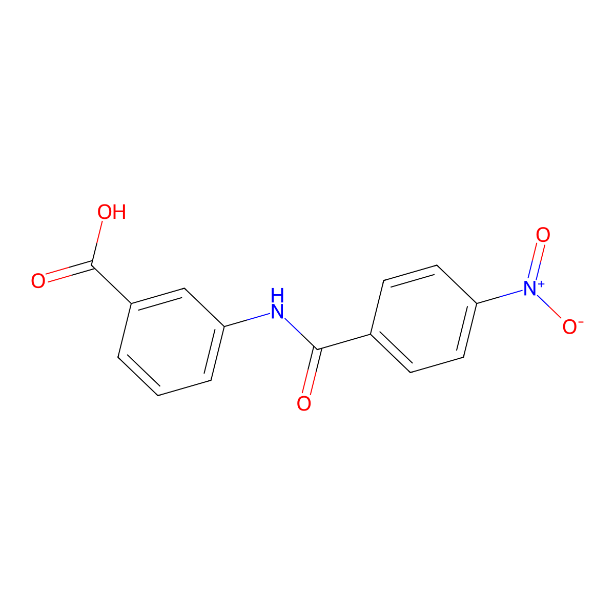 3-[(4-Nitrobenzoyl)amino]benzoic acid molecular structure, CAS 106590-26-5