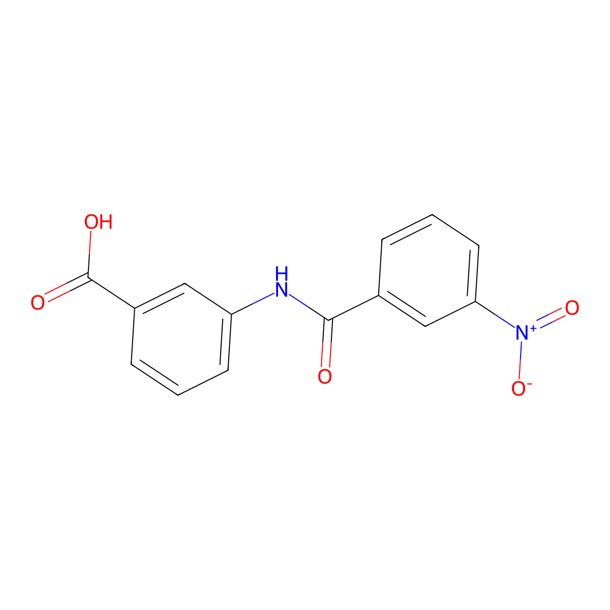 3-[(3-nitrobenzoyl)amino]benzoic Acid molecular structure, CAS 106590-58-3