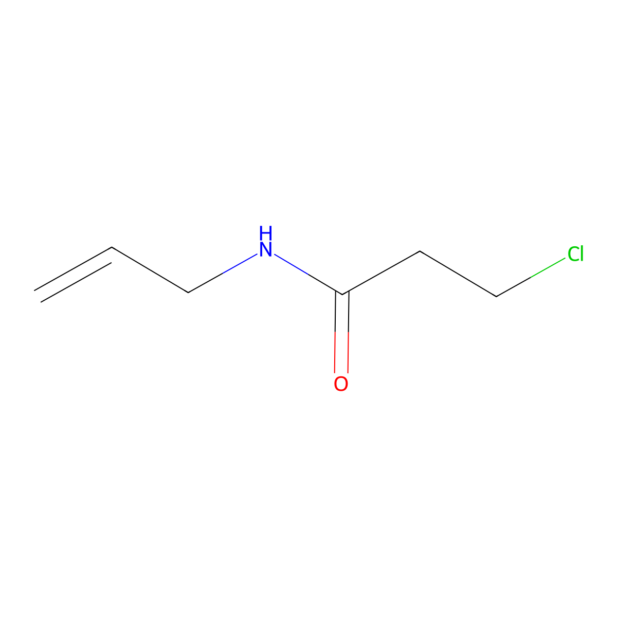 N-Allyl-3-chloropropanamide molecular structure, CAS 106593-38-8
