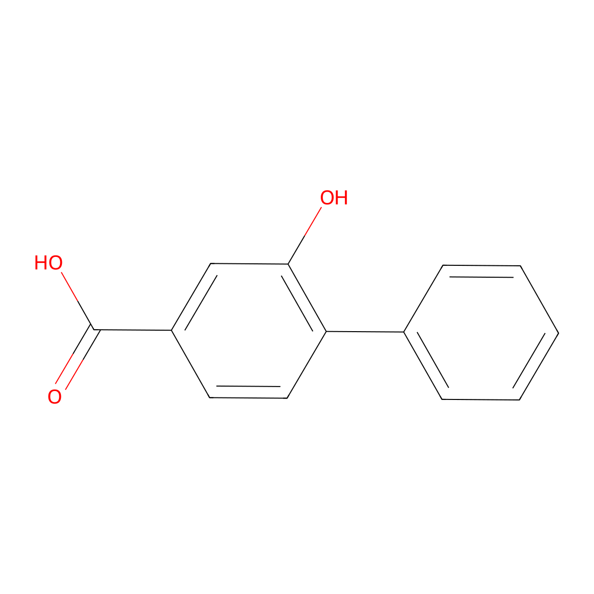 2-Hydroxy[1,1'-biphenyl]-4-carboxylic acid molecular structure, CAS 106593-48-0