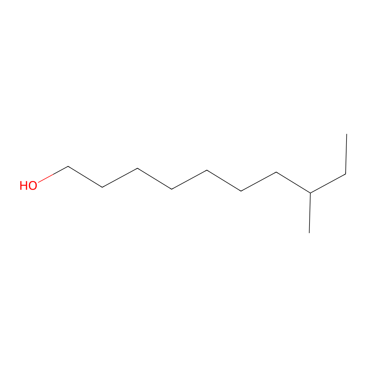 8-Methyldecan-1-OL molecular structure, CAS 106593-58-2