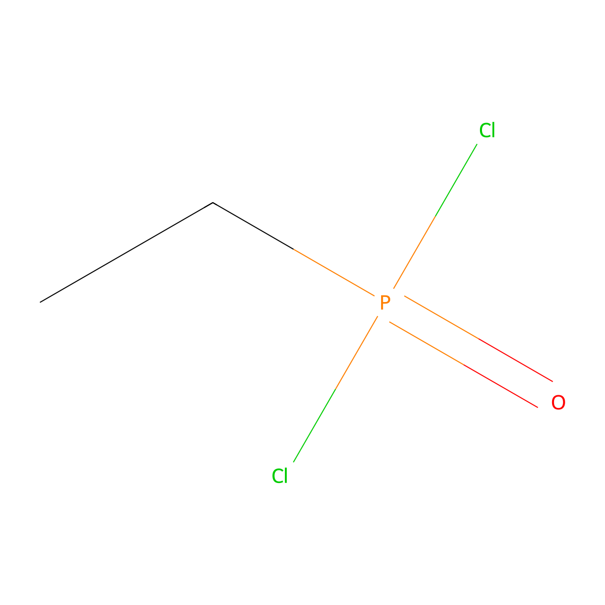Phosphonic dichloride, ethyl- molecular structure, CAS 1066-50-8