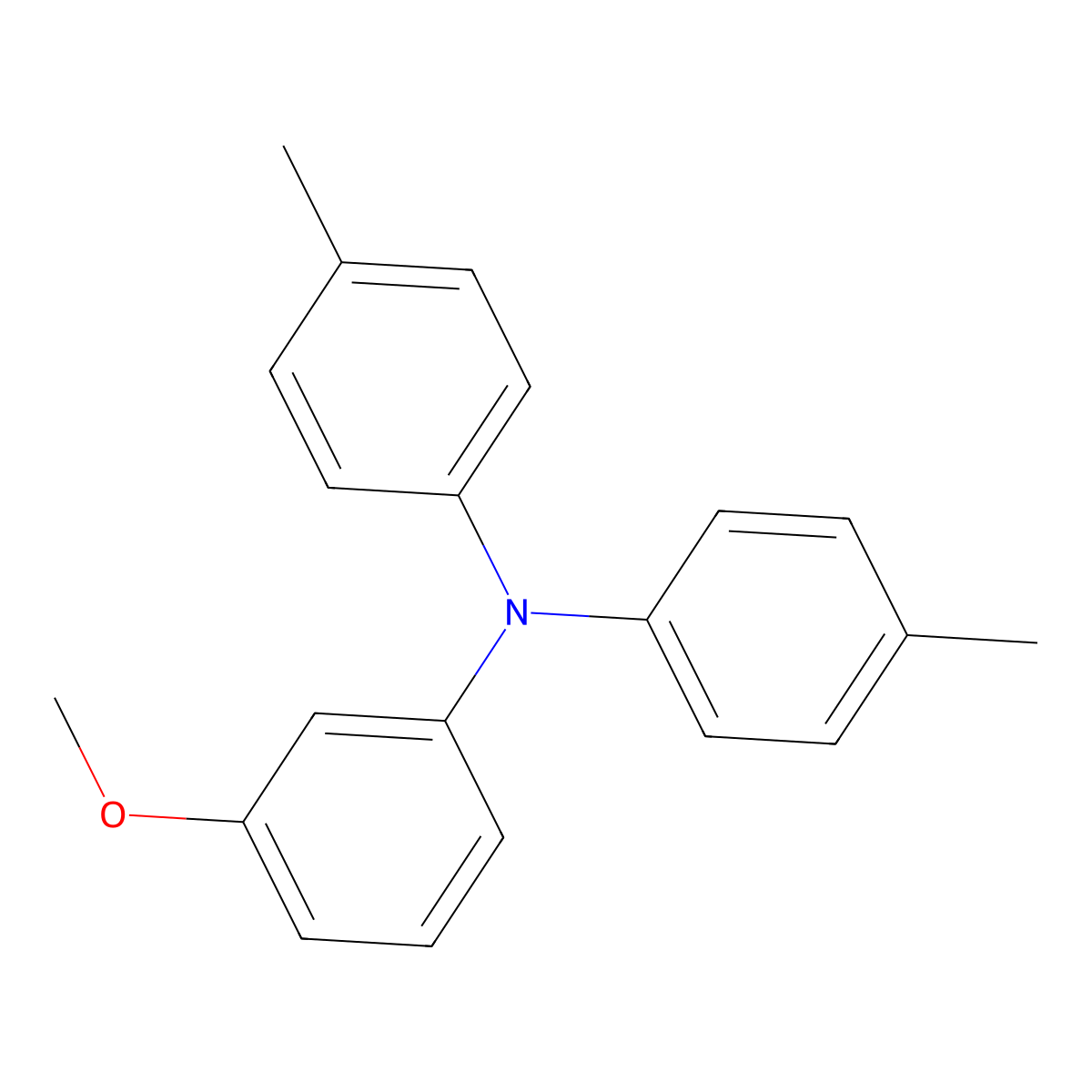 3-Methoxy-N,N-bis(4-methylphenyl)aniline molecular structure, CAS 106614-58-8