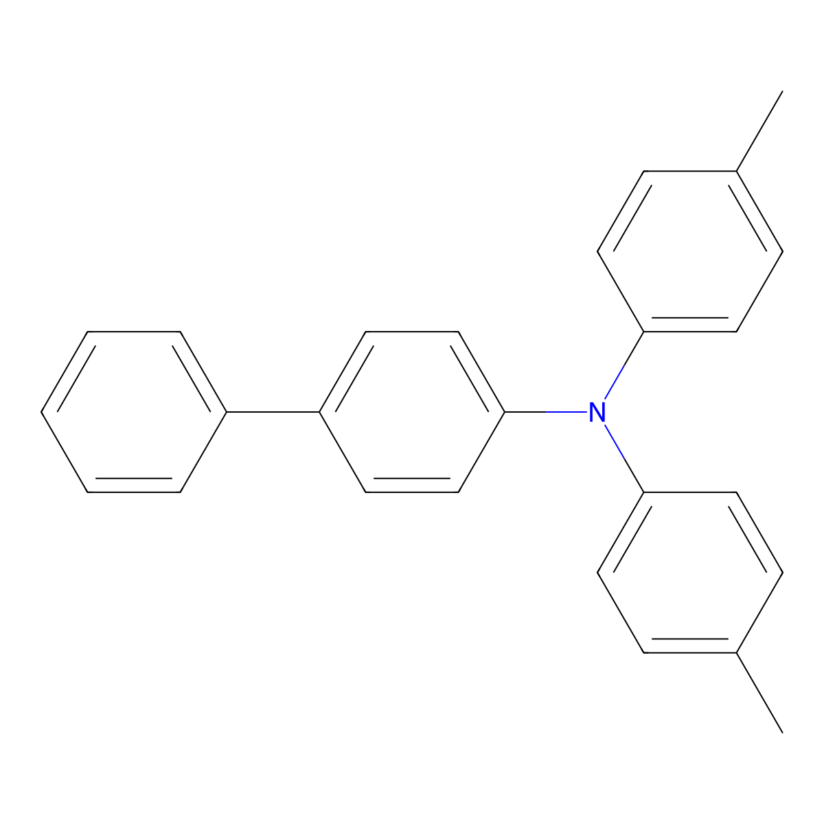[1,1'-Biphenyl]-4-amine, N,N-bis(4-methylphenyl)- molecular structure, CAS 106614-59-9