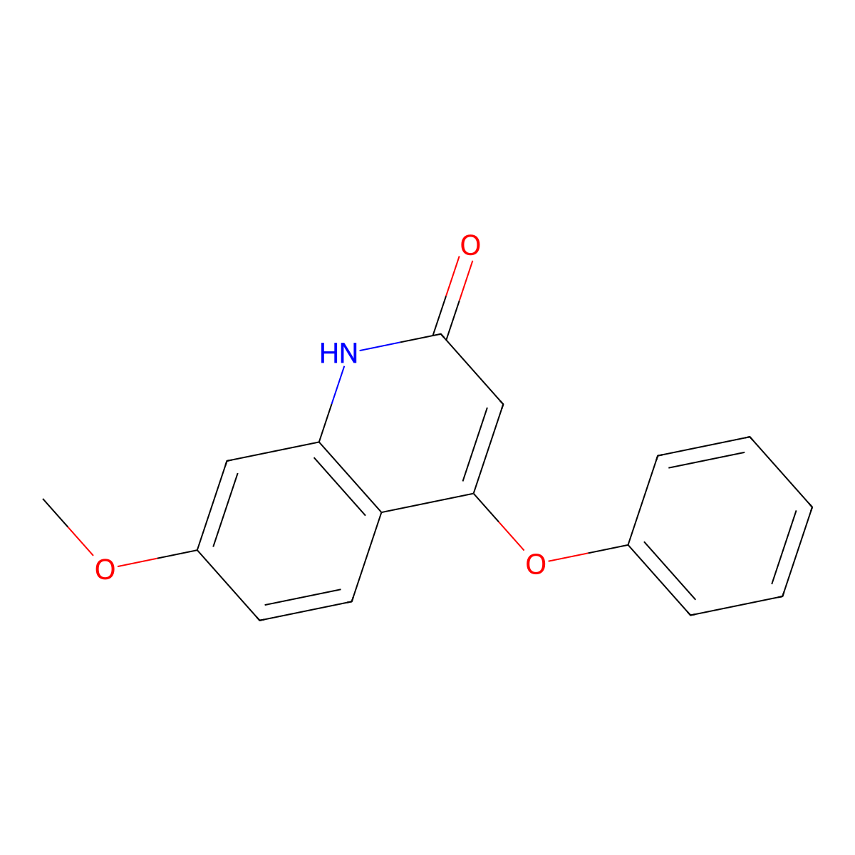 7-methoxy-4-phenoxyquinolin-2(1H)-one molecular structure, CAS 106635-98-7
