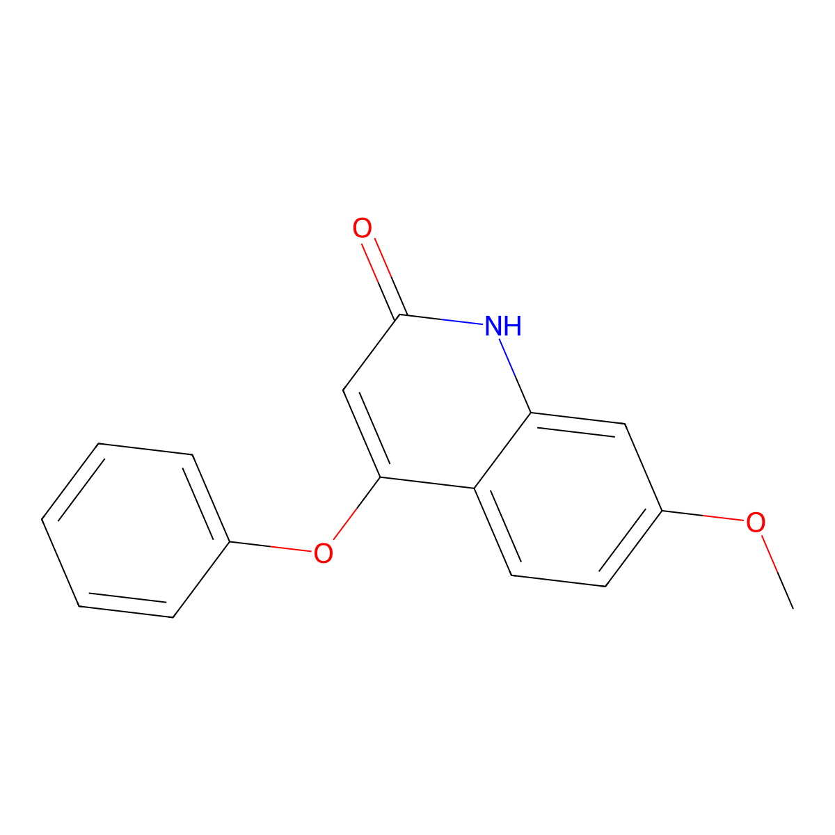 7-methoxy-4-phenoxyquinolin-2(1H)-one molecular structure, CAS 106635-98-7