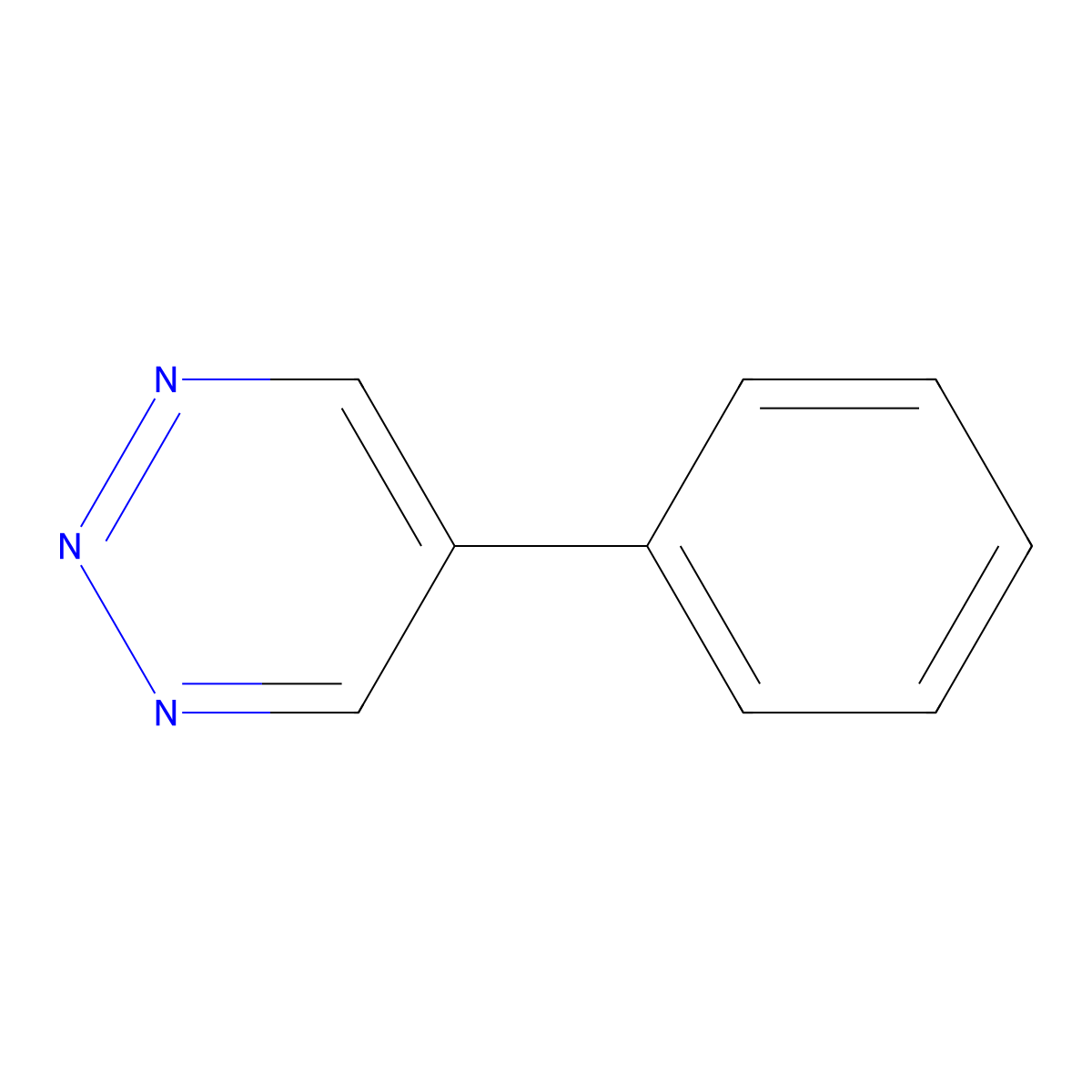 5-Phenyl-1,2,3-triazine molecular structure, CAS 106636-96-8