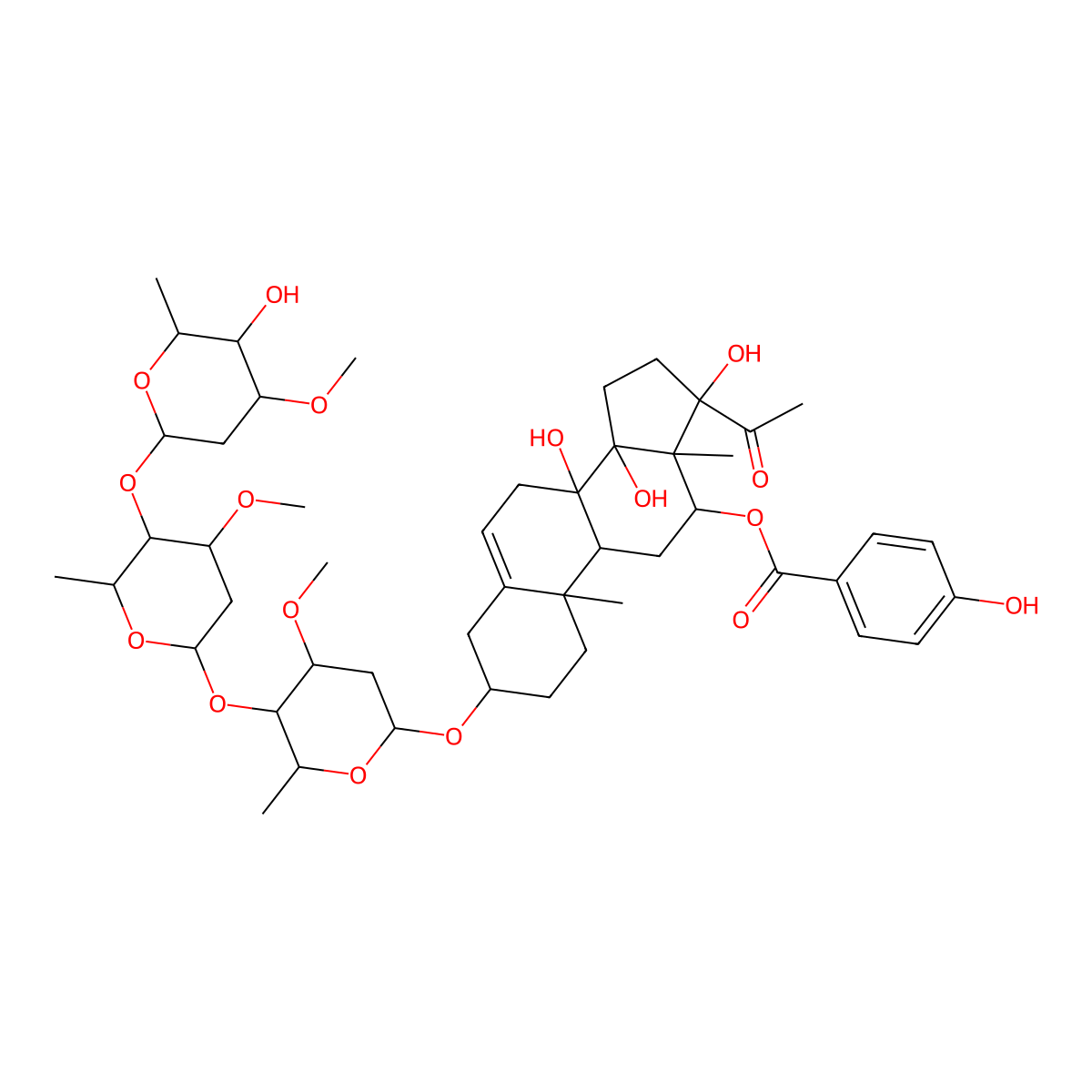 Qingyangshengenin a molecular structure, CAS 106644-33-1