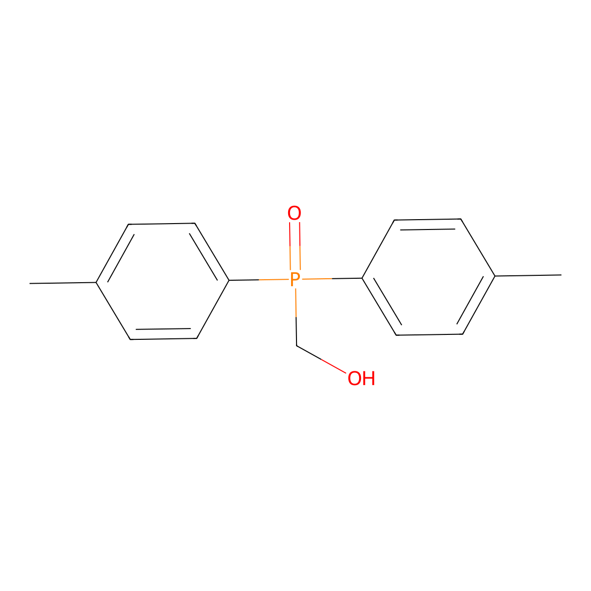 [Bis(4-methylphenyl)phosphoryl]methanol molecular structure, CAS 106649-34-7