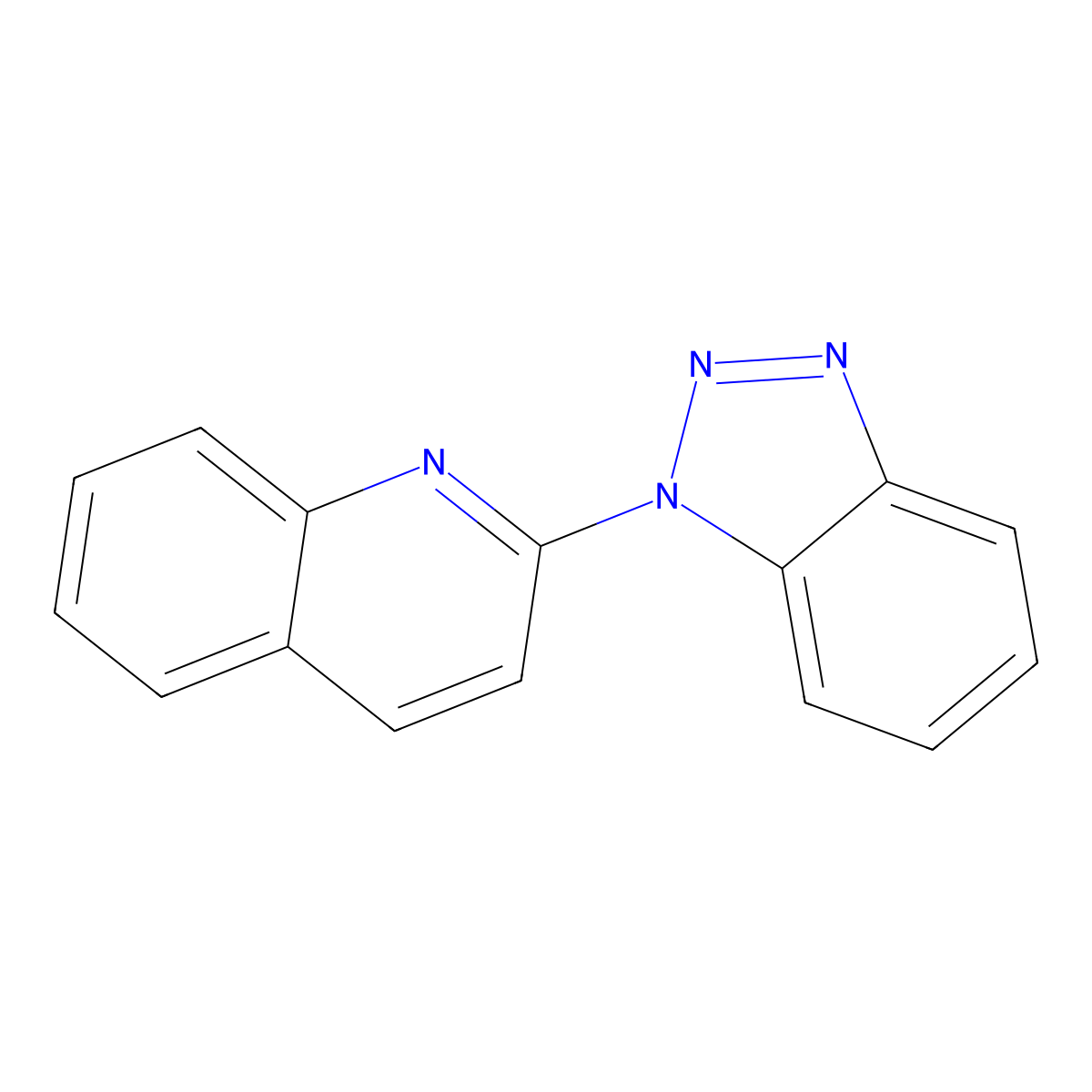 2-(Benzotriazol-1-yl)quinoline molecular structure, CAS 106653-30-9