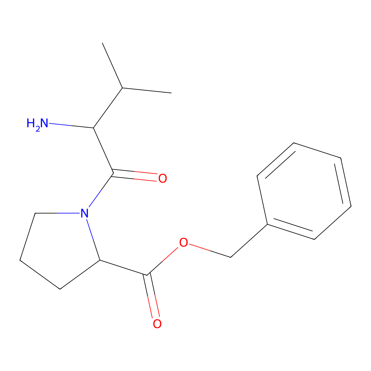 H-Val-Pro-OBzl molecular structure, CAS 106665-76-3