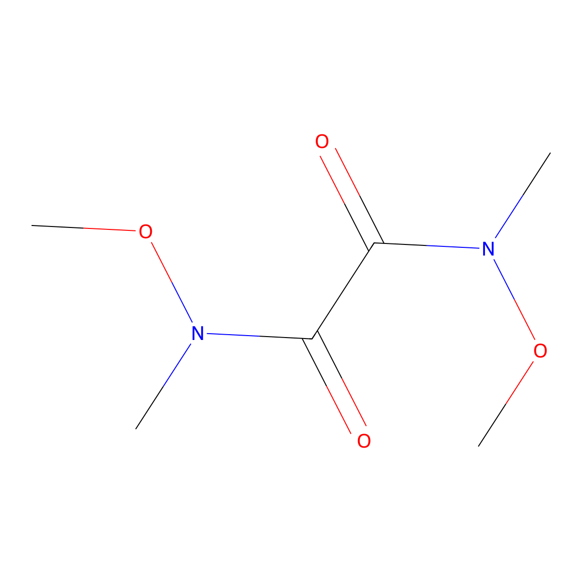 N,N'-Dimethoxy-N,N'-dimethyloxamide molecular structure, CAS 106675-70-1