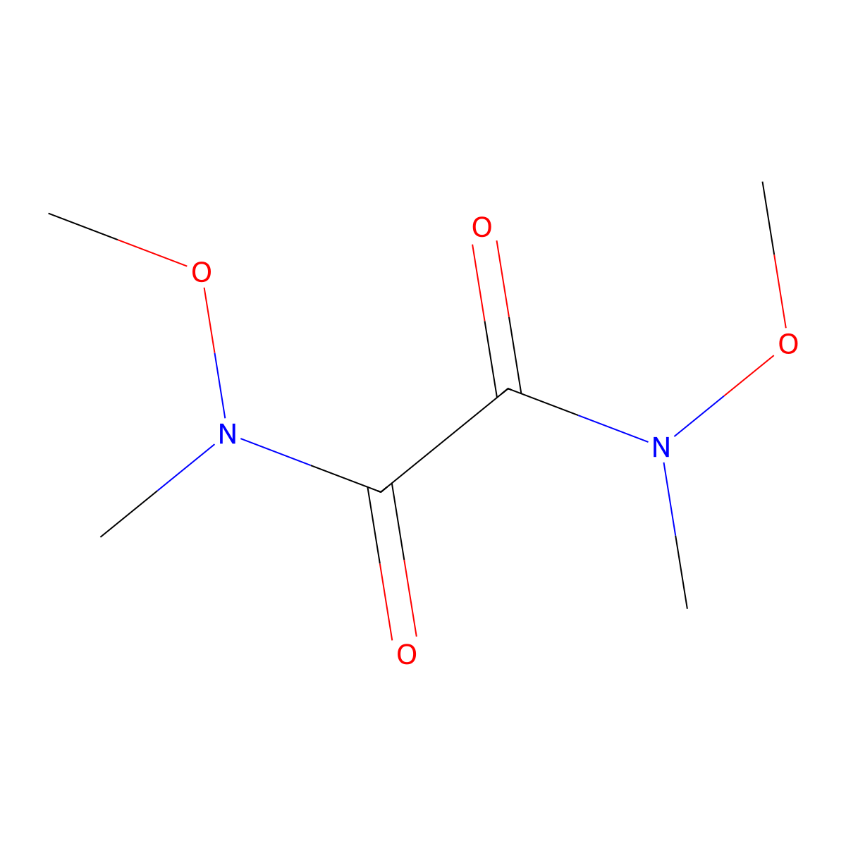 N,N'-Dimethoxy-N,N'-dimethyloxamide molecular structure, CAS 106675-70-1