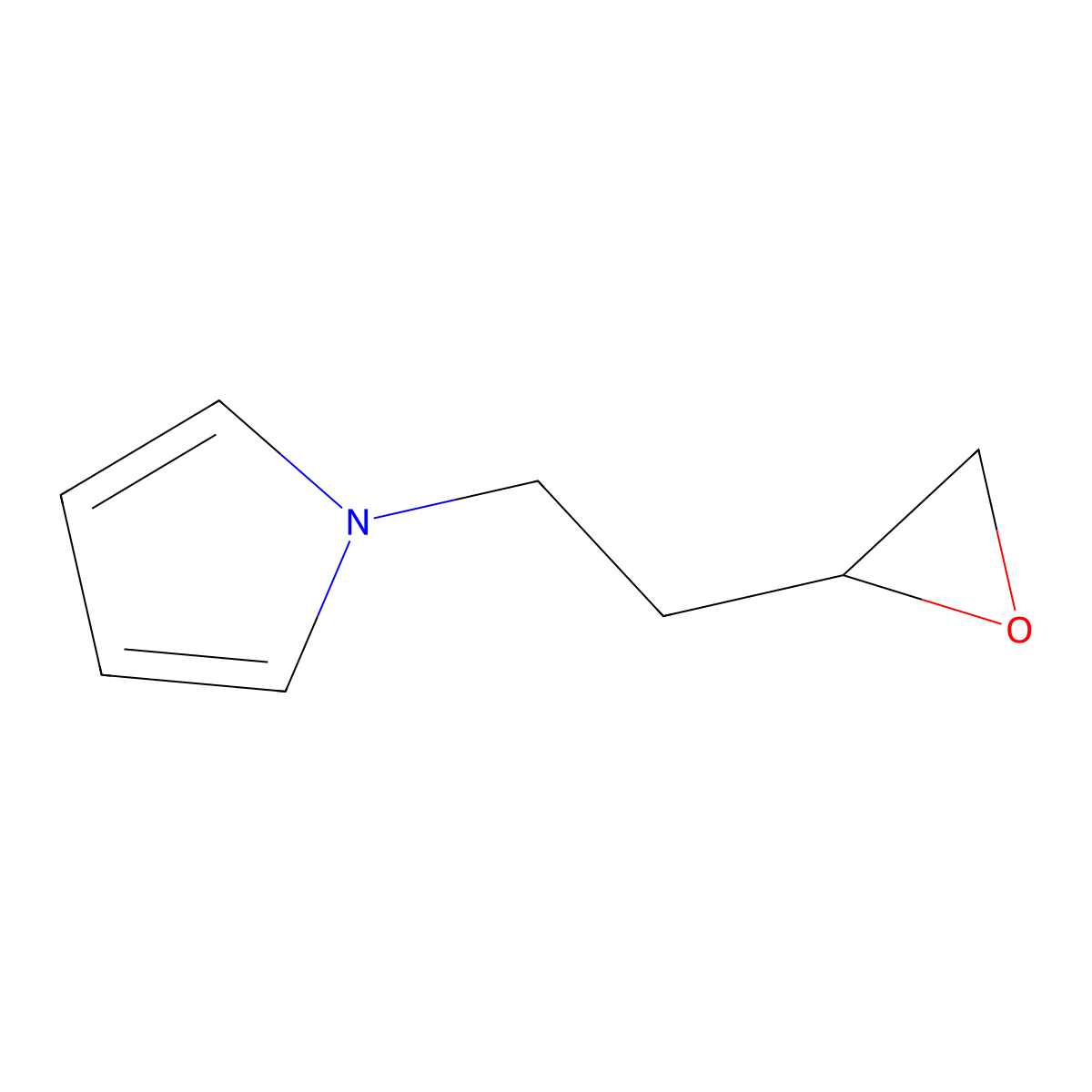 1-(2-(oxiran-2-yl)ethyl)-1H-pyrrole molecular structure, CAS 106681-22-5