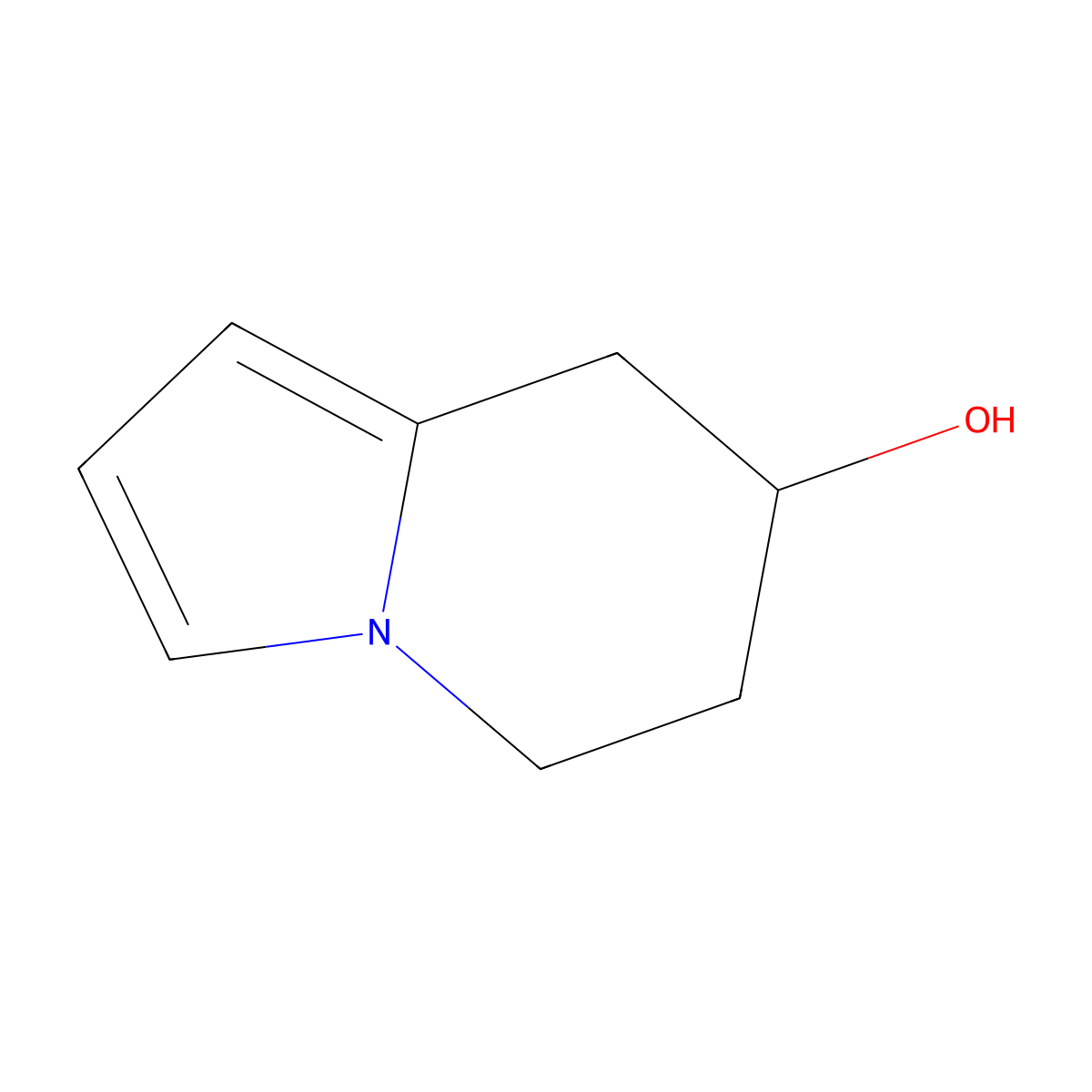 5,6,7,8-Tetrahydroindolizin-7-ol molecular structure, CAS 106681-28-1