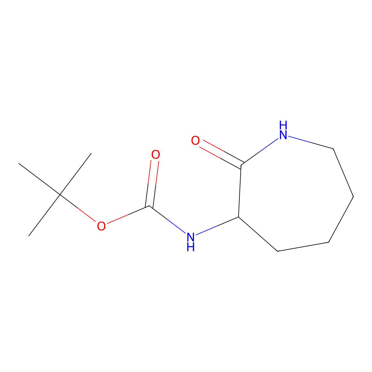 (R)-tert-Butyl (2-oxoazepan-3-yl)carbamate molecular structure, CAS 106691-72-9