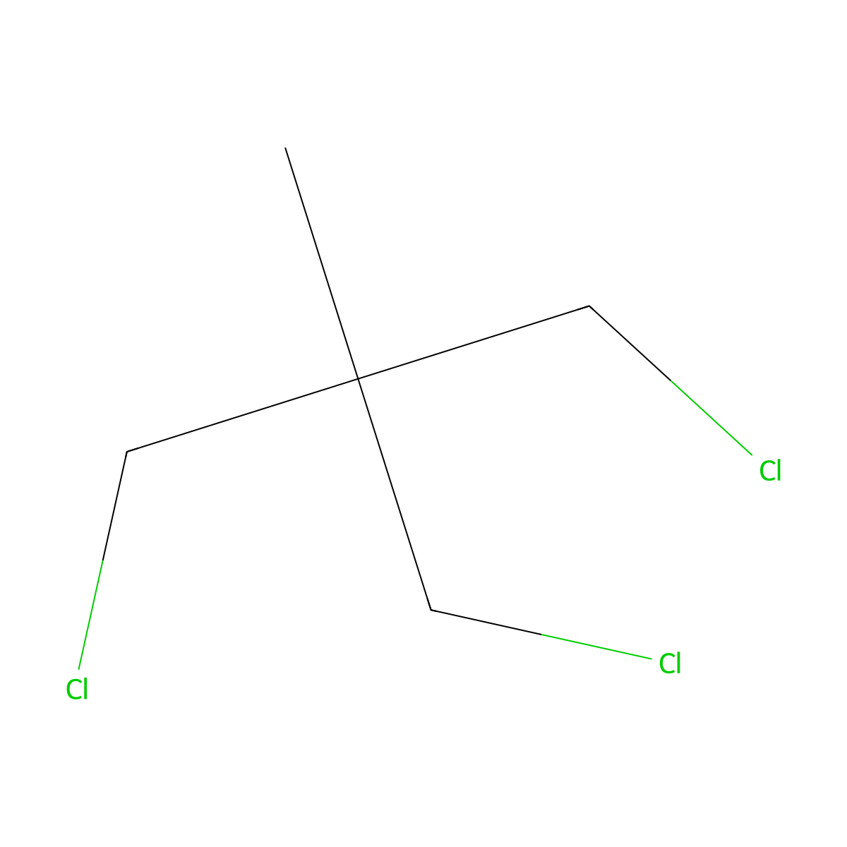 1,3-Dichloro-2-(chloromethyl)-2-methylpropane molecular structure, CAS 1067-09-0