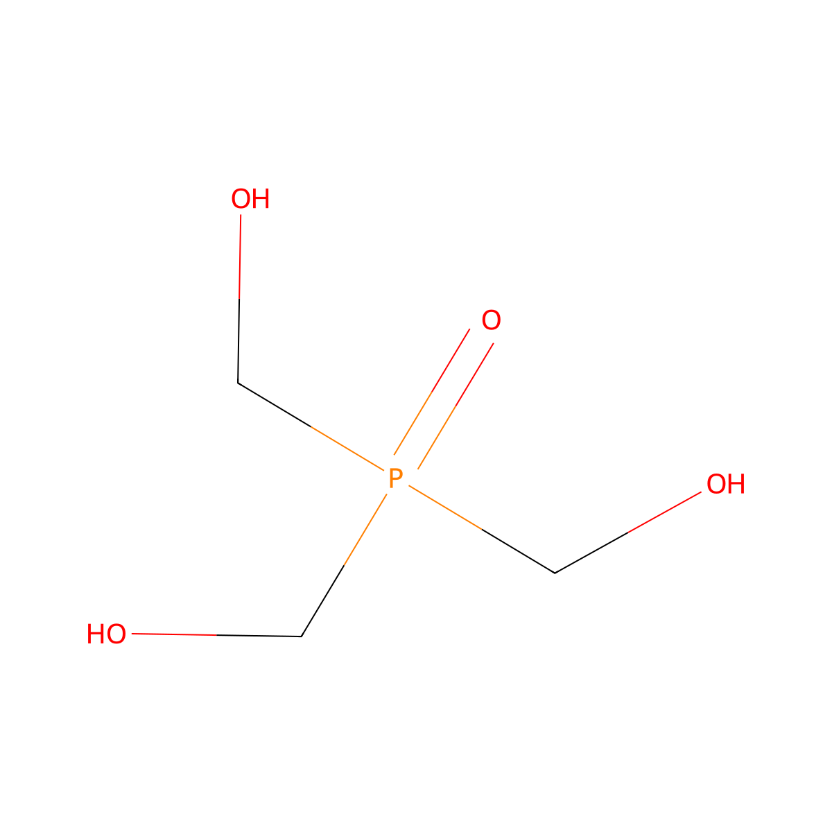 Tris(hydroxymethyl)phosphine oxide molecular structure, CAS 1067-12-5