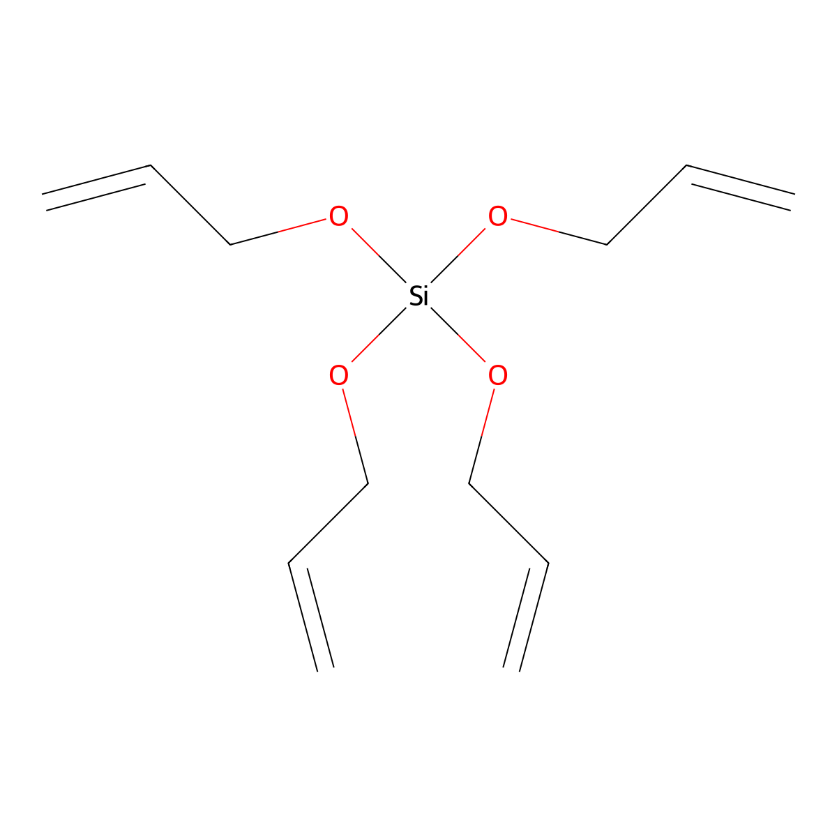 Tetraallyloxysilane molecular structure, CAS 1067-43-2