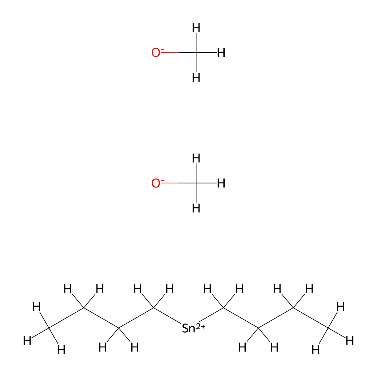 Dibutyltin methoxide molecular structure, CAS 1067-55-6