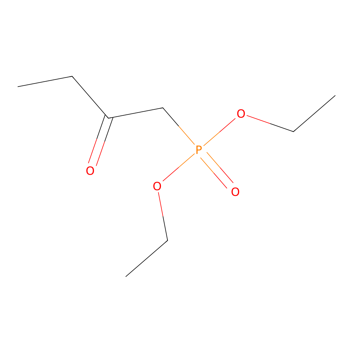 Diethyl (2-oxobutyl)phosphonate molecular structure, CAS 1067-73-8
