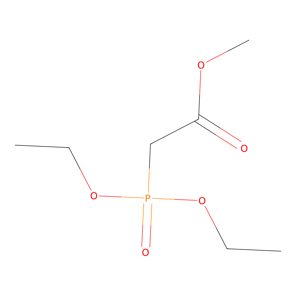 Methyl diethylphosphonoacetate molecular structure, CAS 1067-74-9