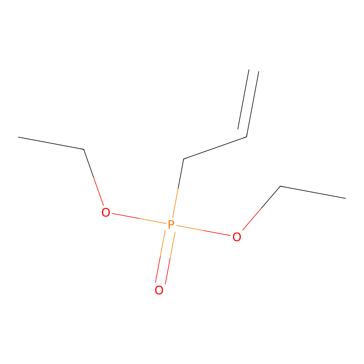 Diethyl allylphosphonate molecular structure, CAS 1067-87-4