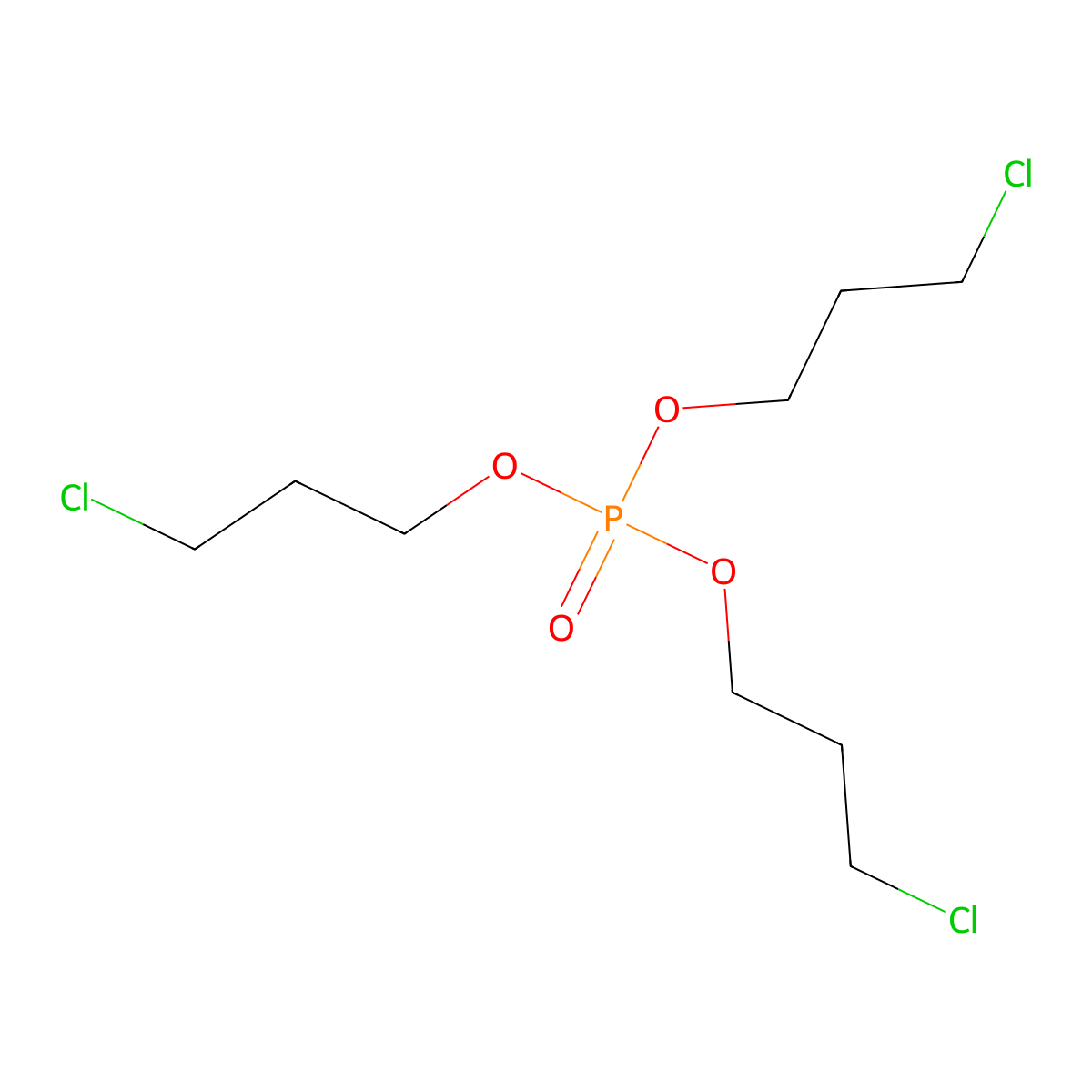 1-Propanol, 3-chloro-, phosphate (3:1) molecular structure, CAS 1067-98-7
