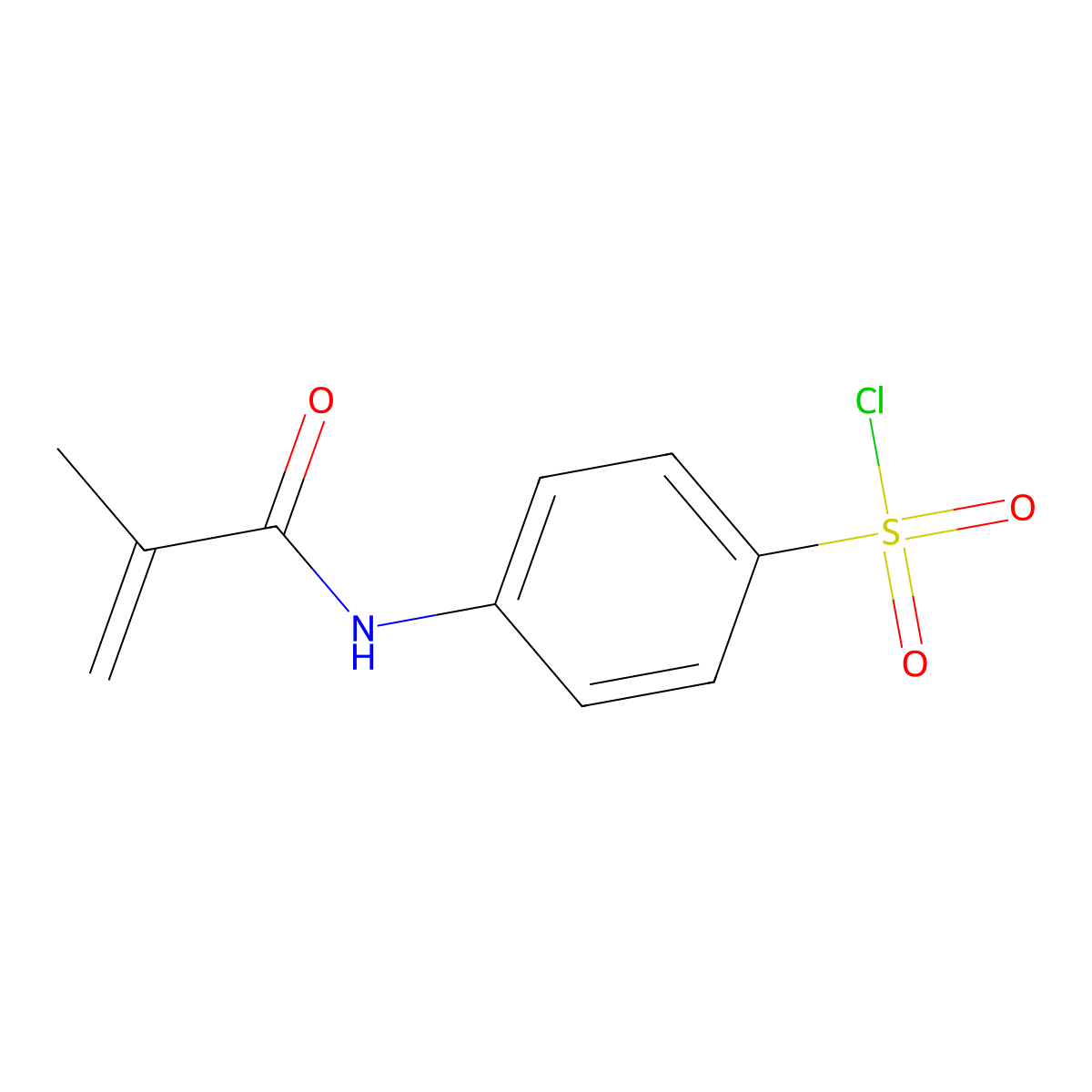 4-(2-Methylprop-2-enamido)benzene-1-sulfonyl chloride molecular structure, CAS 106704-27-2