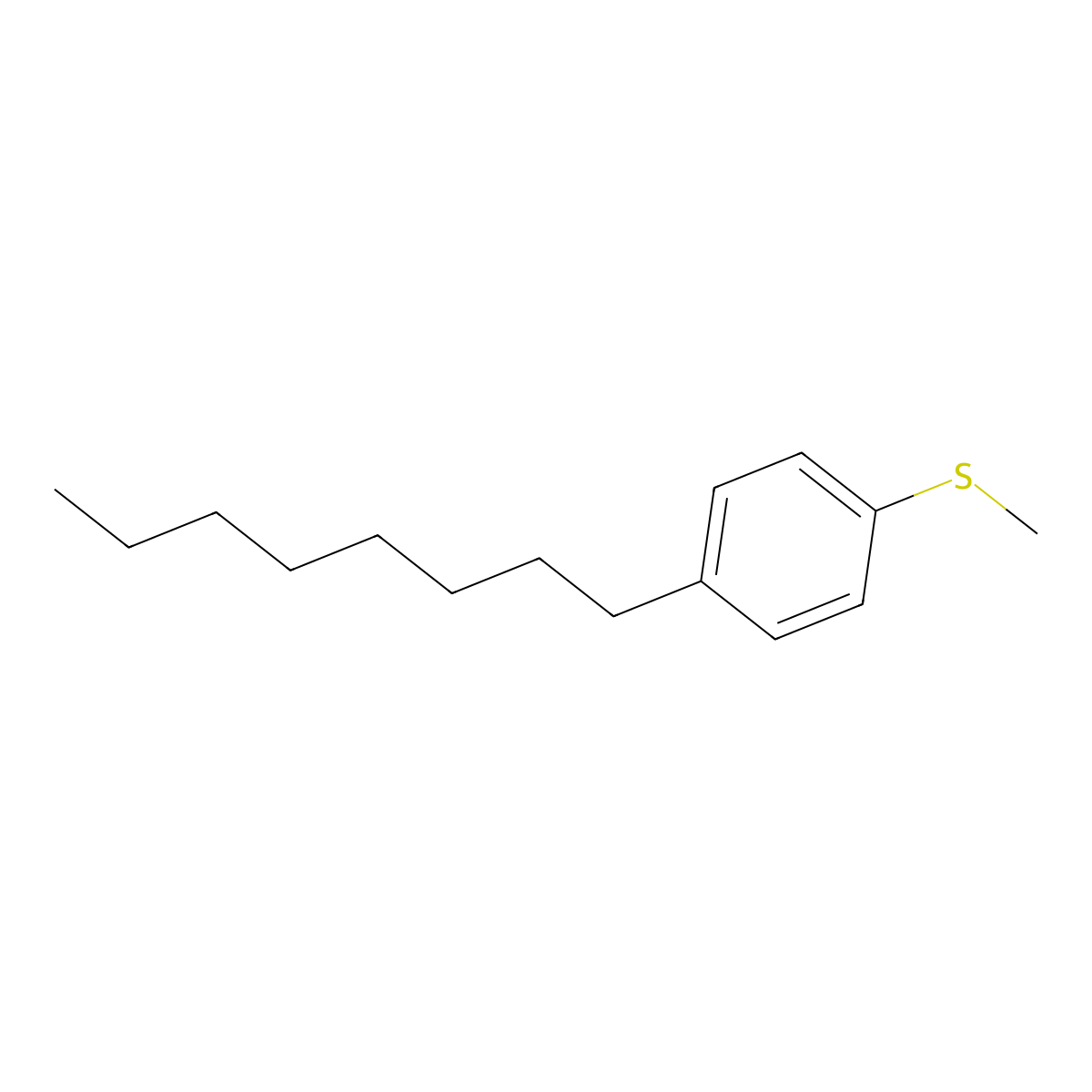 Methyl(4-octylphenyl)sulfane molecular structure, CAS 1067073-20-4