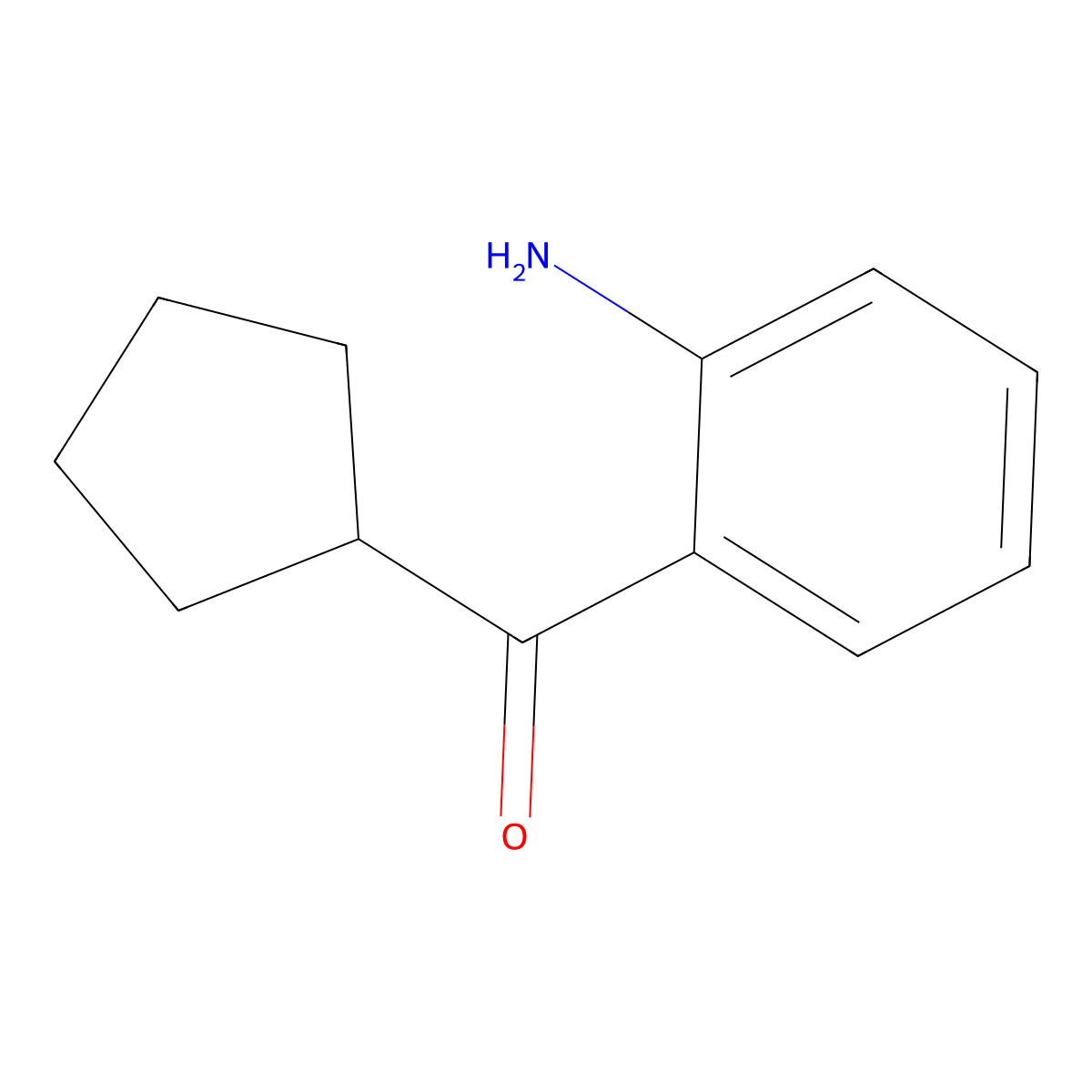 2-Cyclopentanecarbonylaniline molecular structure, CAS 106718-47-2