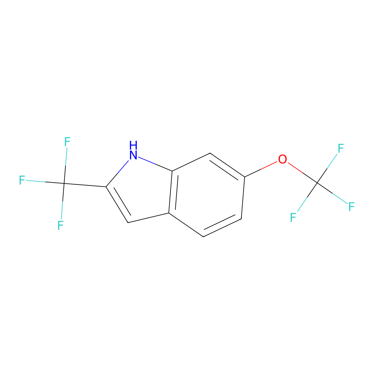 6-(Trifluoromethoxy)-2-(trifluoromethyl)-1h-indole molecular structure, CAS 1067188-94-6
