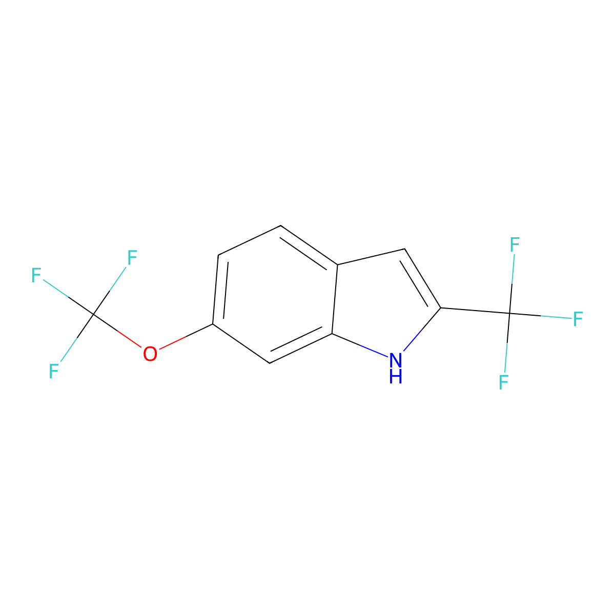 6-(Trifluoromethoxy)-2-(trifluoromethyl)-1h-indole molecular structure, CAS 1067188-94-6