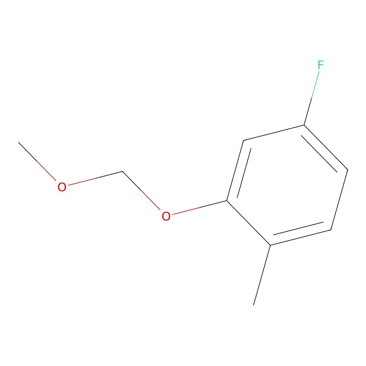 4-Fluoro-2-(methoxymethoxy)-1-methylbenzene molecular structure, CAS 1067225-49-3