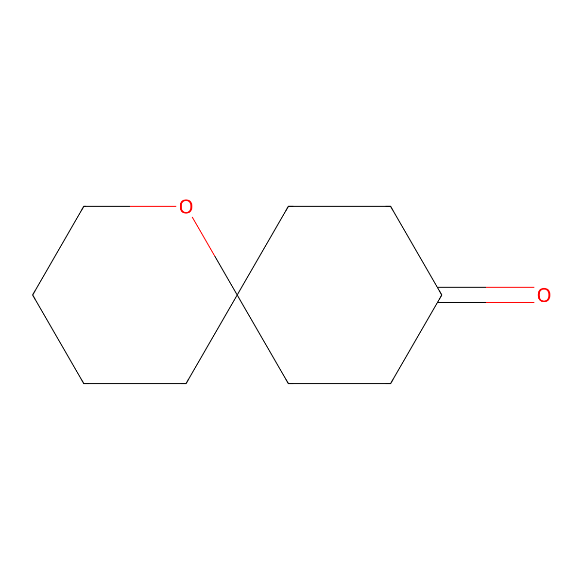 1-Oxaspiro[5.5]undecan-9-one molecular structure, CAS 1067249-24-4