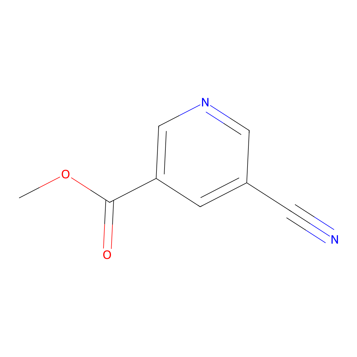 Methyl 5-cyanonicotinate molecular structure, CAS 106726-82-3