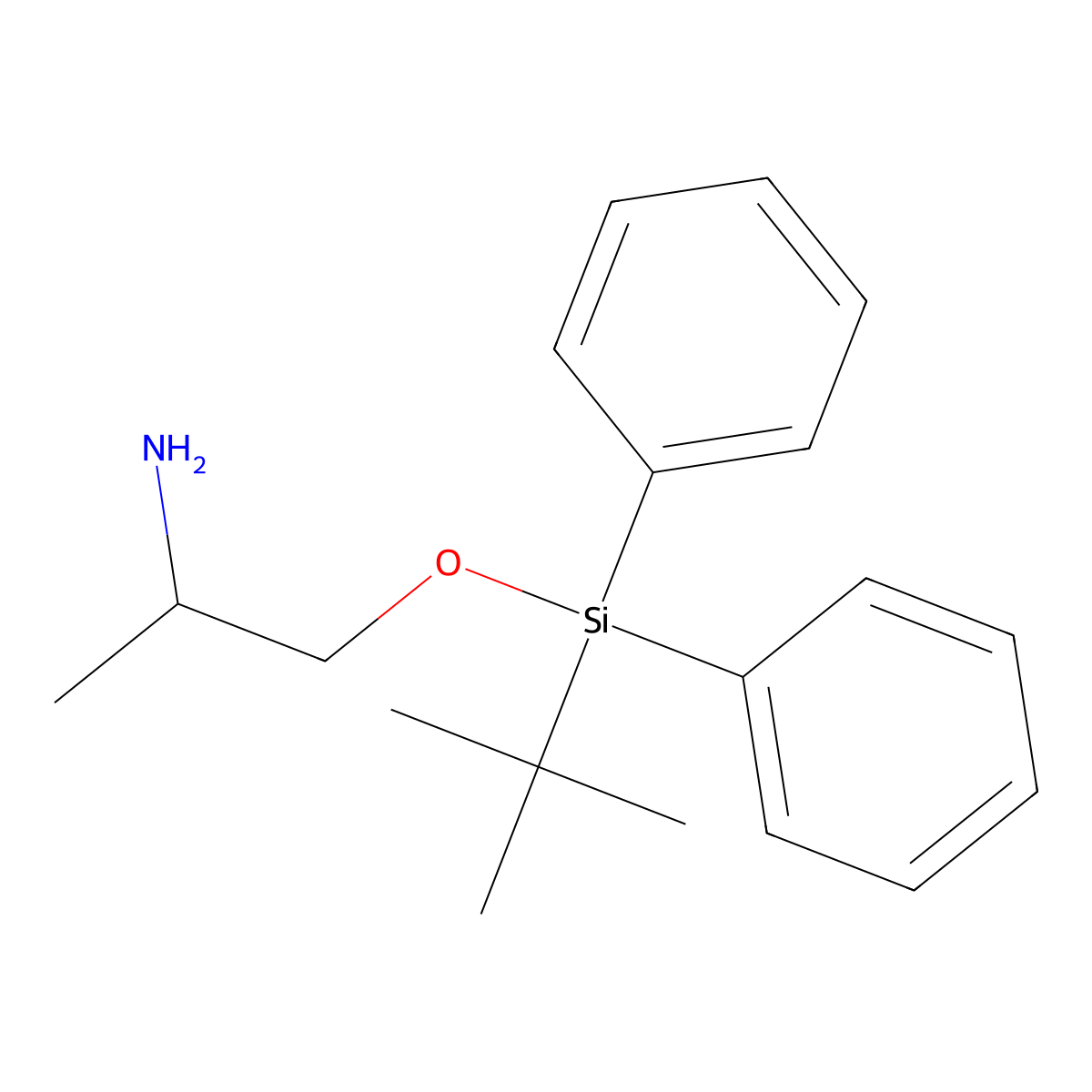 (S)-1-((tert-butyldiphenylsilyl)oxy)propan-2-amine molecular structure, CAS 106727-83-7