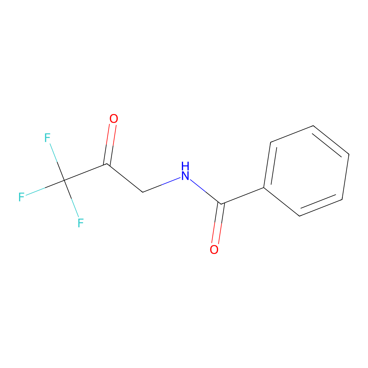 N-(3,3,3-trifluoro-2-oxopropyl)benzamide molecular structure, CAS 106746-04-7
