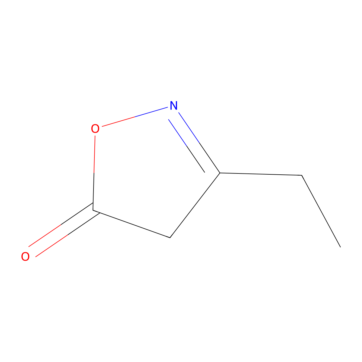 3-Ethyl-4,5-dihydro-1,2-oxazol-5-one molecular structure, CAS 1067469-95-7