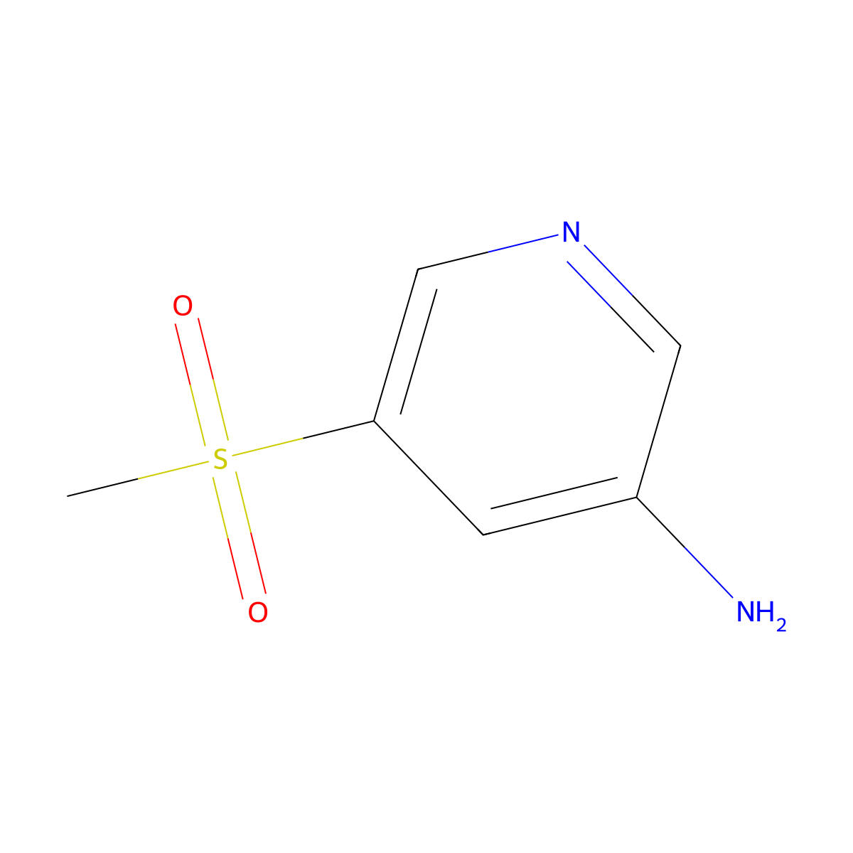 5-Methanesulfonylpyridin-3-amine molecular structure, CAS 1067530-19-1