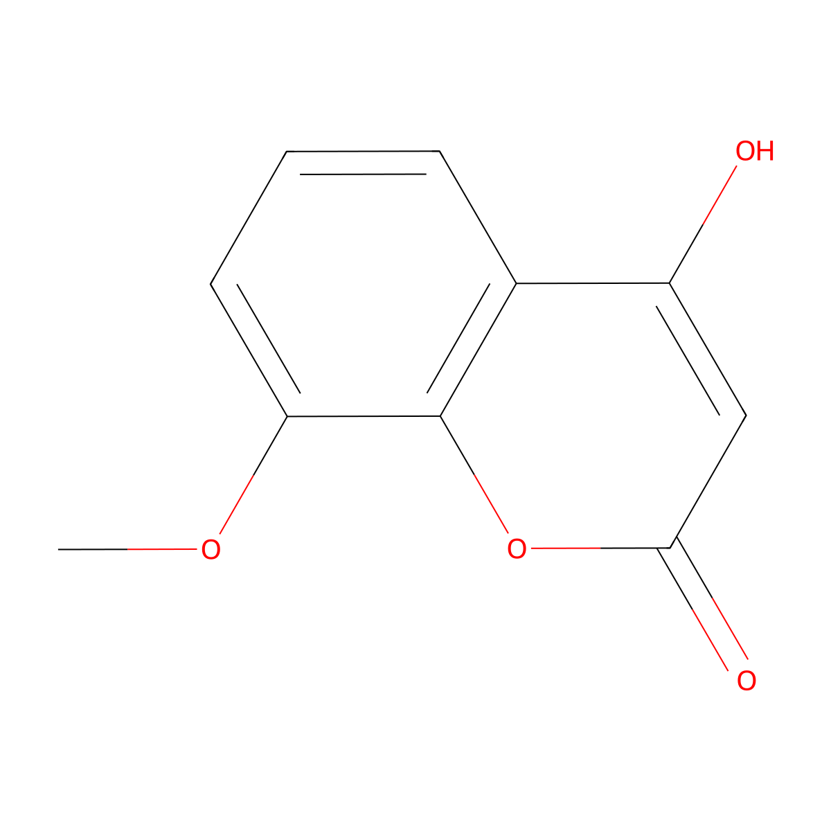 4-Hydroxy-8-methoxy-2H-chromen-2-one molecular structure, CAS 106754-13-6