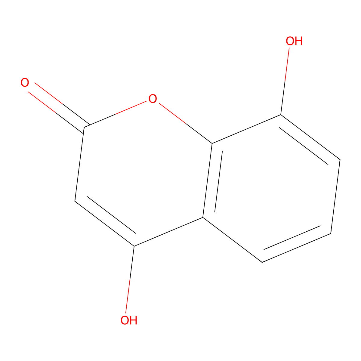 4,8-Dihydroxy-2H-chromen-2-one molecular structure, CAS 106754-20-5