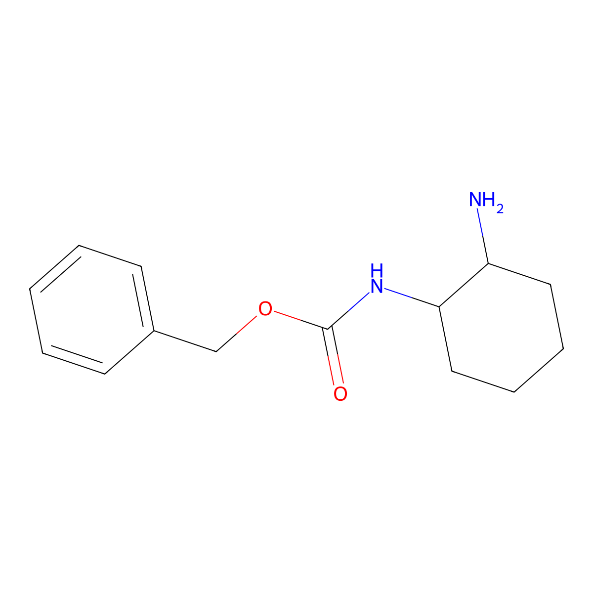 Benzyl (1S,2R)-2-aminocyclohexylcarbamate molecular structure, CAS 1067631-21-3