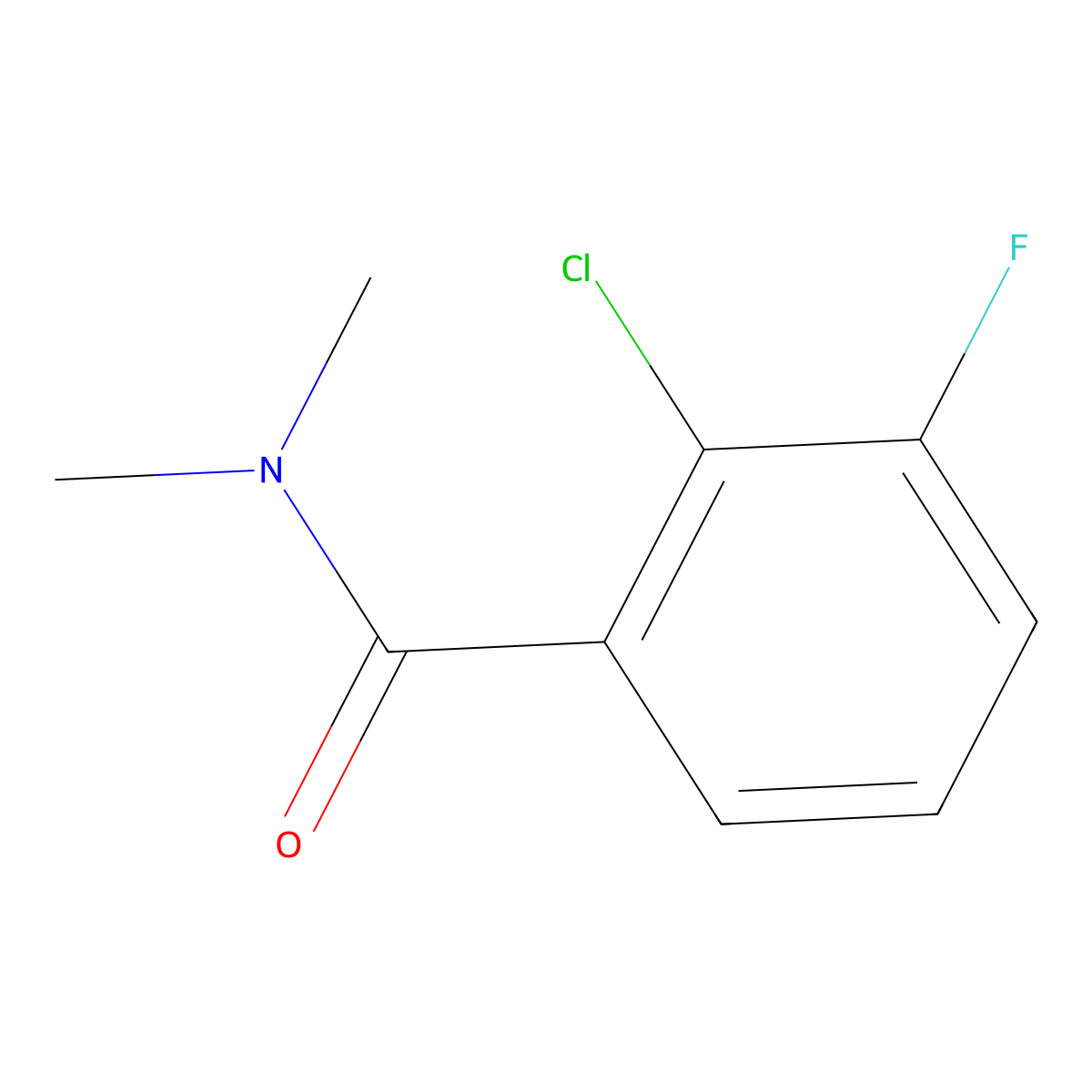 3-Dimethylcarbamoyl-2-chloro-1-fluorobenzene molecular structure, CAS 1067637-42-6