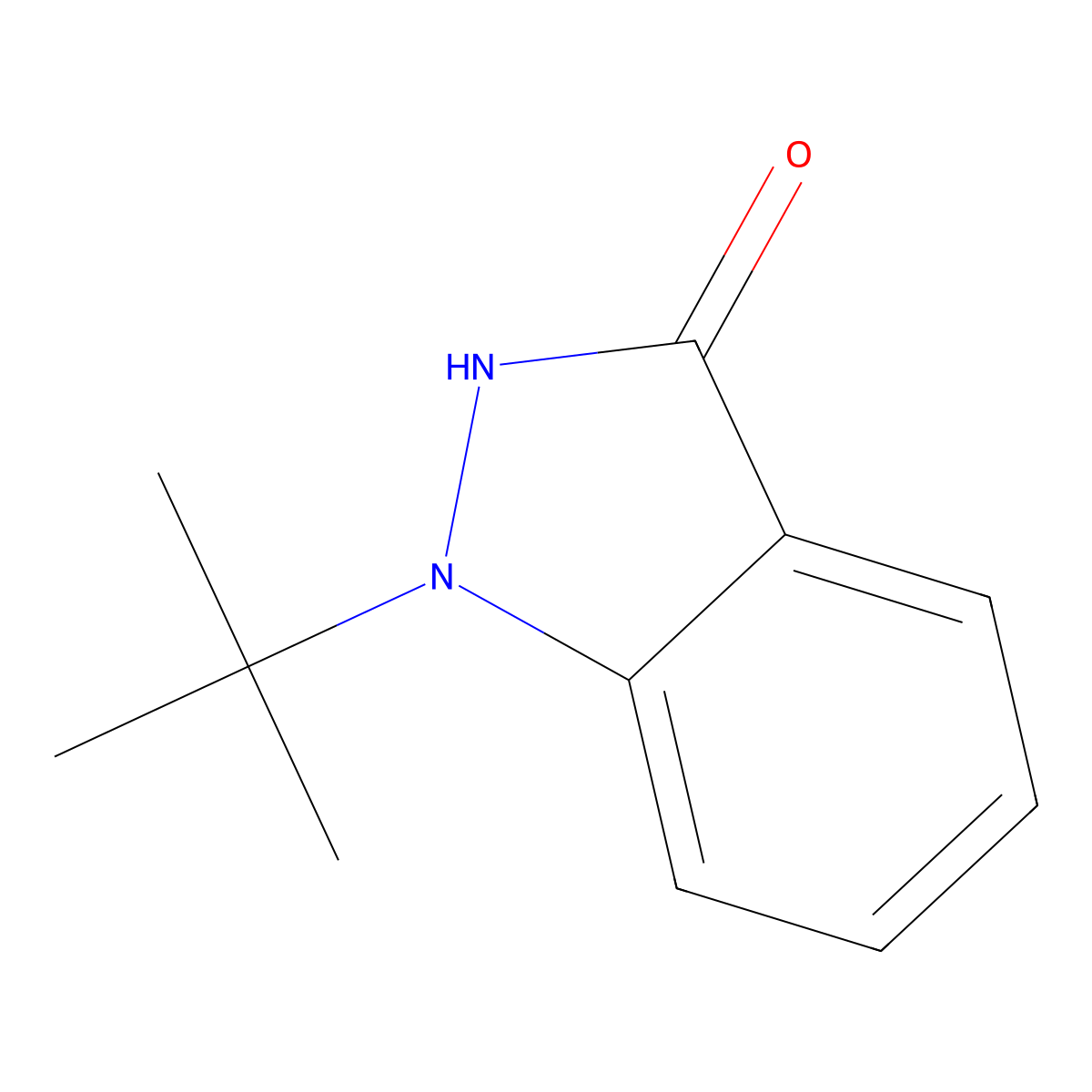 1-tert-butyl-1,2-dihydro-3H-indazol-3-one molecular structure, CAS 1067645-67-3