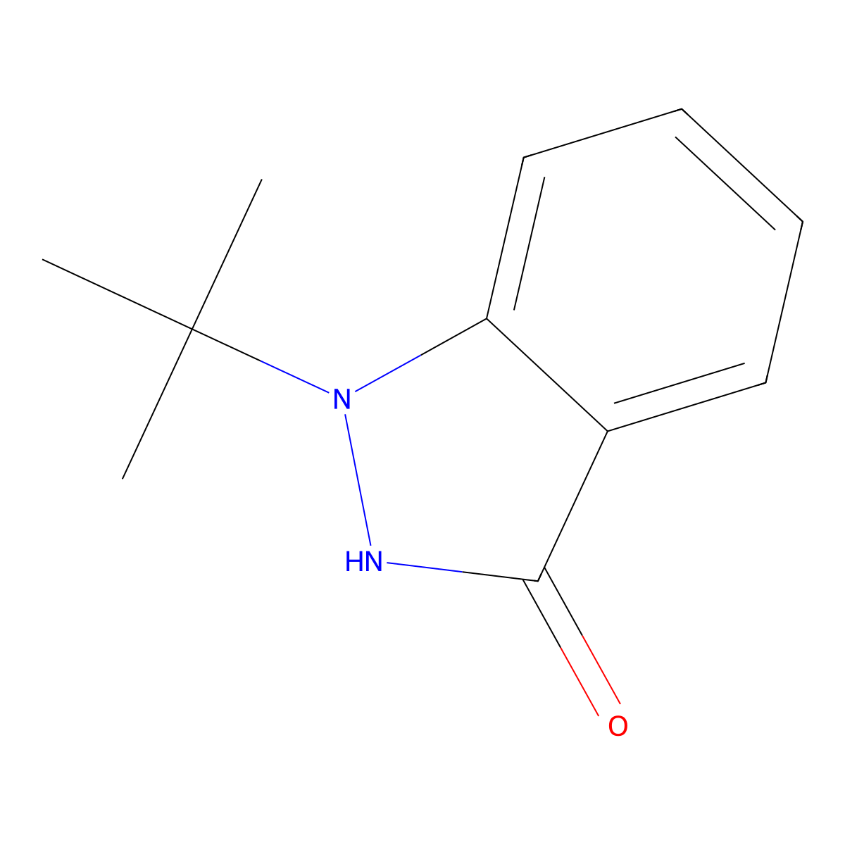 1-tert-butyl-1,2-dihydro-3H-indazol-3-one molecular structure, CAS 1067645-67-3
