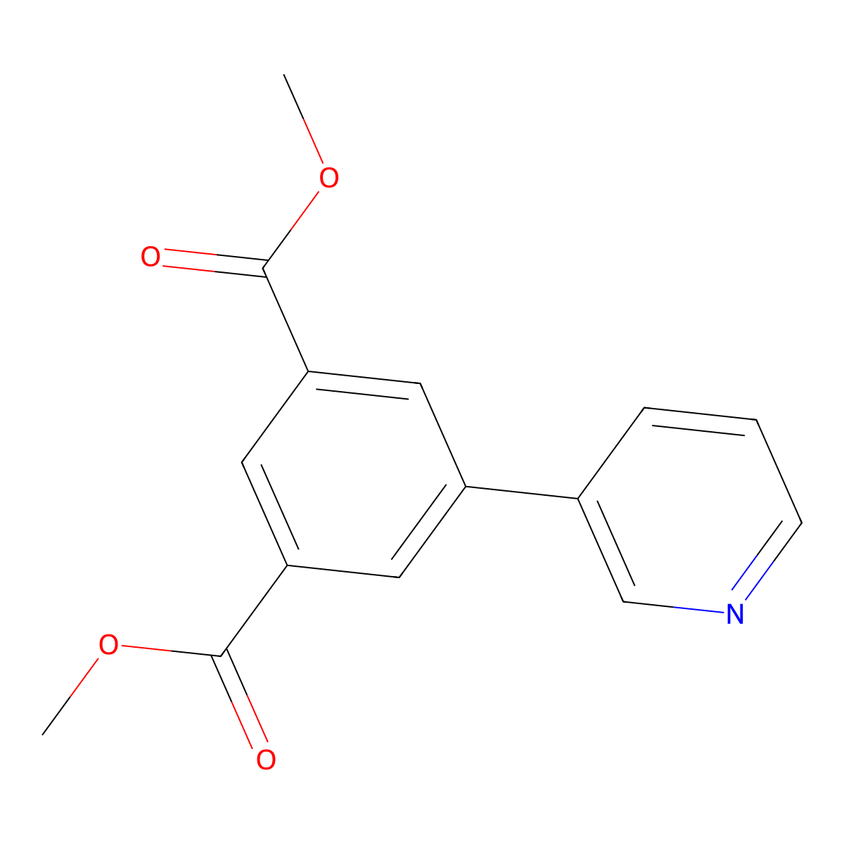 Dimethyl 5-(pyridin-3-yl)isophthalate molecular structure, CAS 1067652-07-6