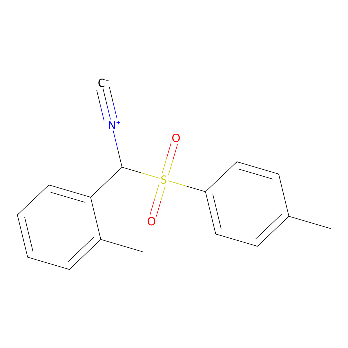 1-(Isocyano(tosyl)methyl)-2-methylbenzene molecular structure, CAS 1067658-59-6