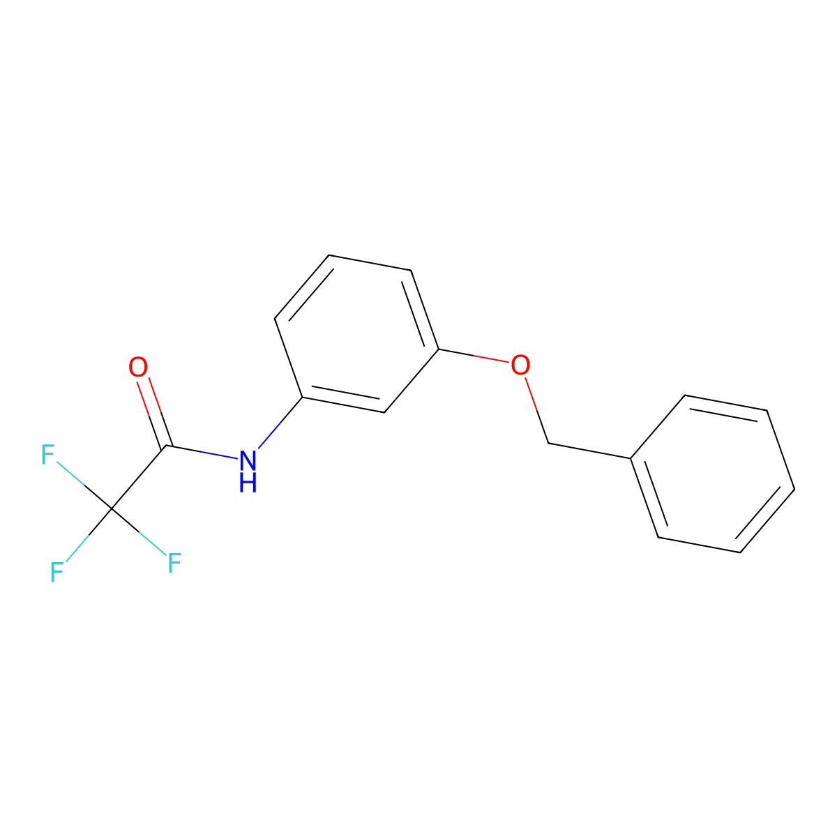 N-[3-(benzyloxy)phenyl]-2,2,2-trifluoroacetamide molecular structure, CAS 1067665-53-5