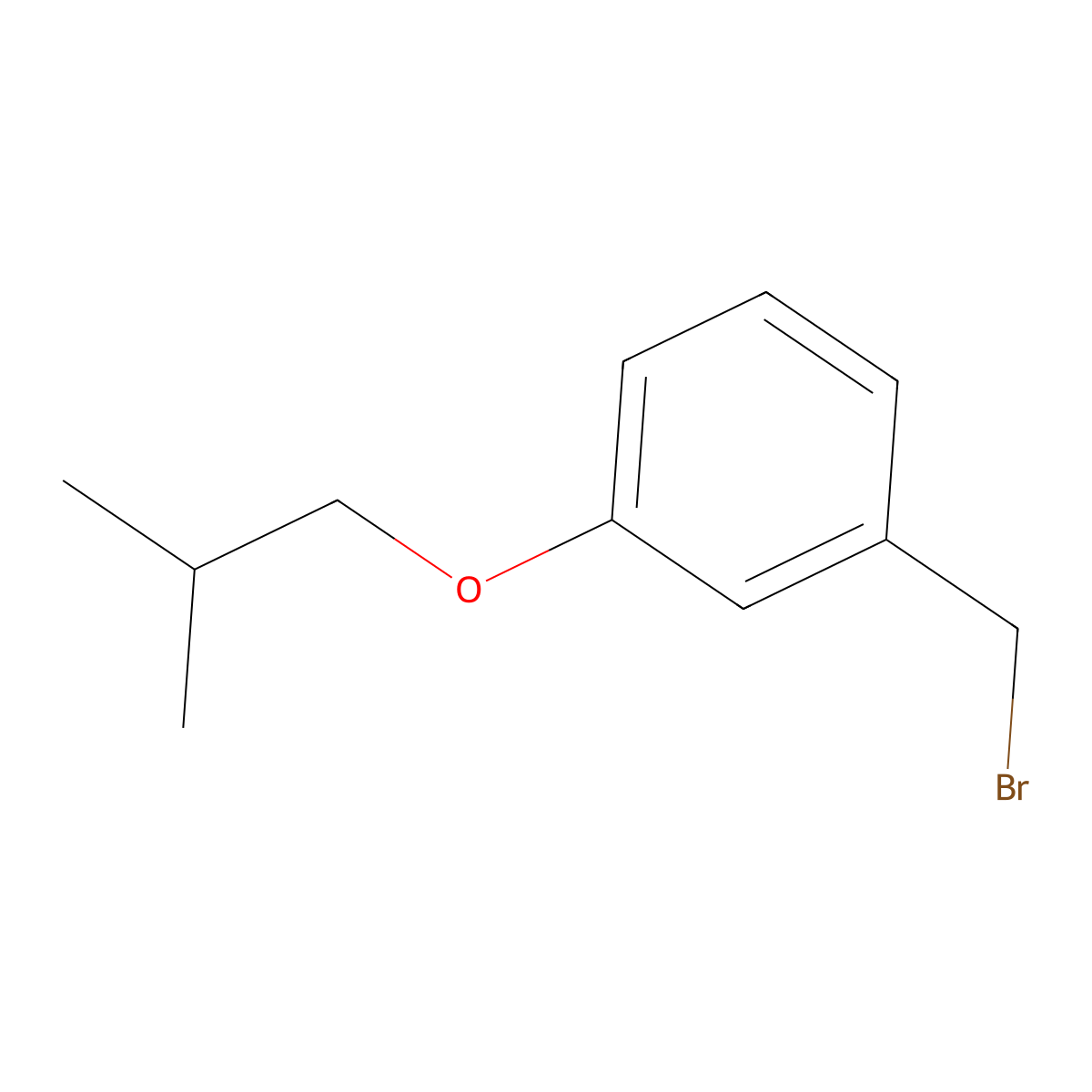 1-(Bromomethyl)-3-(2-methylpropoxy)benzene molecular structure, CAS 1067678-33-4